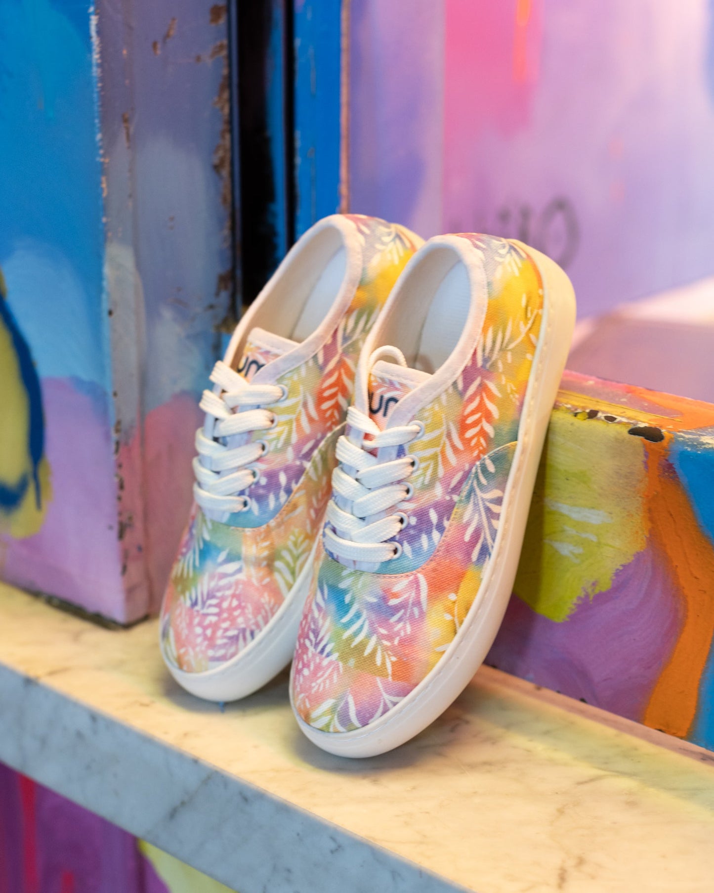 Tie Dye 80s - platnene ženske patike (-25%)