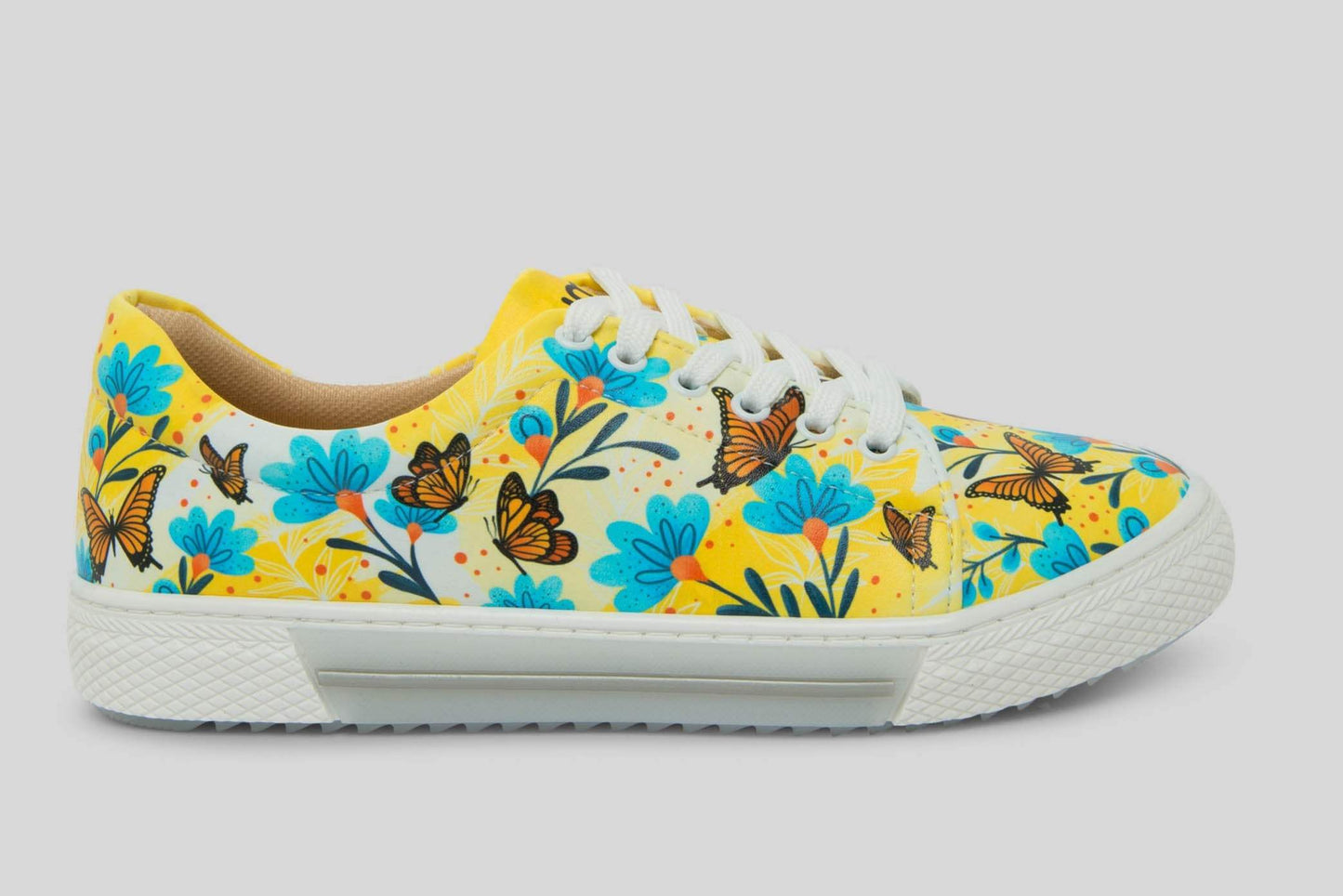 mumka-Calzado-mujer-Zapatillas Flores en Amarillo