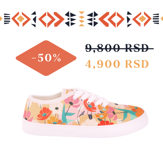 Cvetna Akva - platnene ženske patike (-50%)