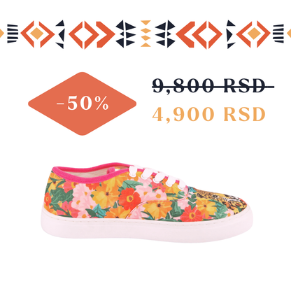 Džungla boja - platnene ženske patike (-50%)