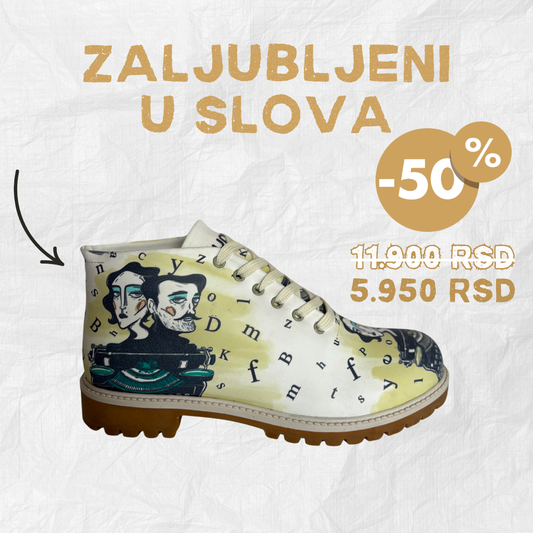 Zaljubljeni u slova - ženske cipele  (-50%)