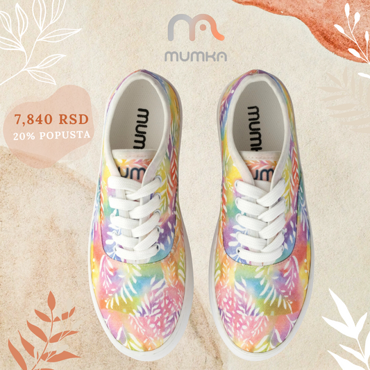Tie Dye 80s - platnene ženske patike (-20%)