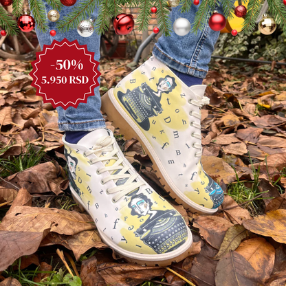 Zaljubljeni u slova - ženske cipele  (-50%)