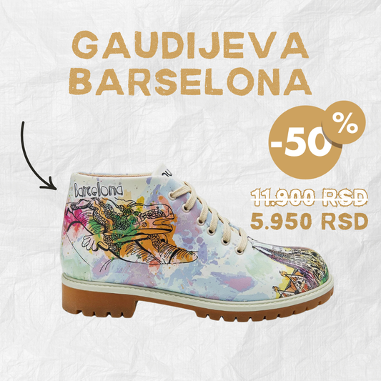 Gaudijeva Barselona - ženske cipele  (-50%)