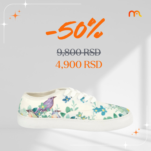Ptice - platnene ženske patike (-50%)