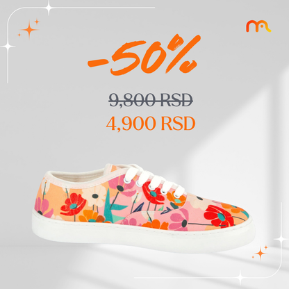 Cvetna Akva - platnene ženske patike (-50%)