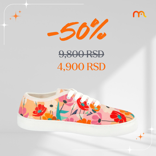 Cvetna Akva - platnene ženske patike (-50%)