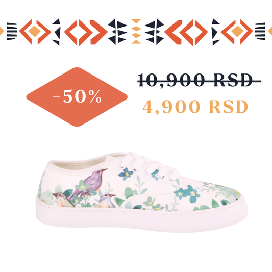 Ptice - platnene ženske patike (-50%)