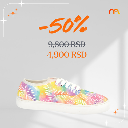 Tie Dye 80s - platnene ženske patike (-50%)