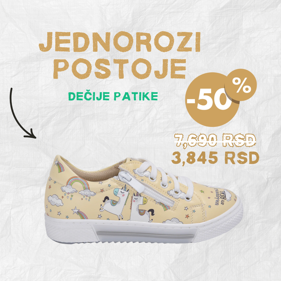 Jednorozi postoje - dečije patike (-50%)