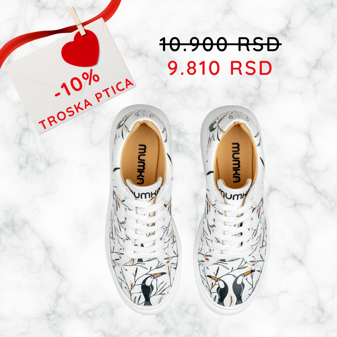 Tropska ptica - ženske patike sa platformom (-10%)