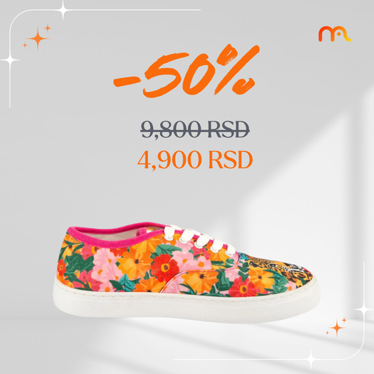 Džungla boja - platnene ženske patike (-50%)