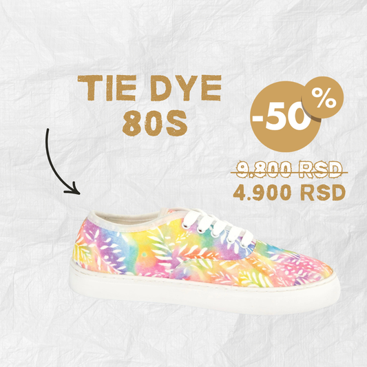 Tie Dye 80s - platnene ženske patike (-50%)