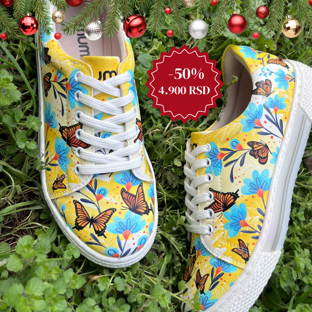 Cvetovi u žutom - ženske patike (-50%)