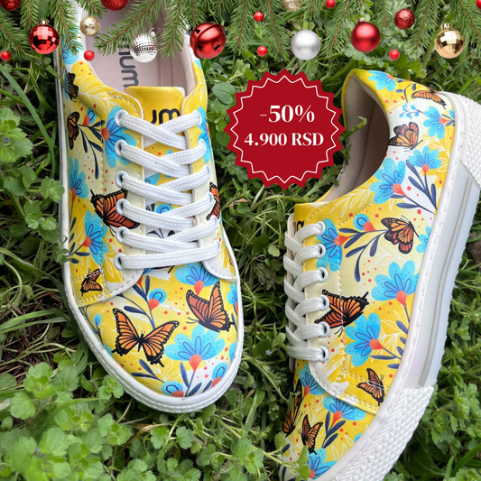 Cvetovi u žutom - ženske patike (-50%)