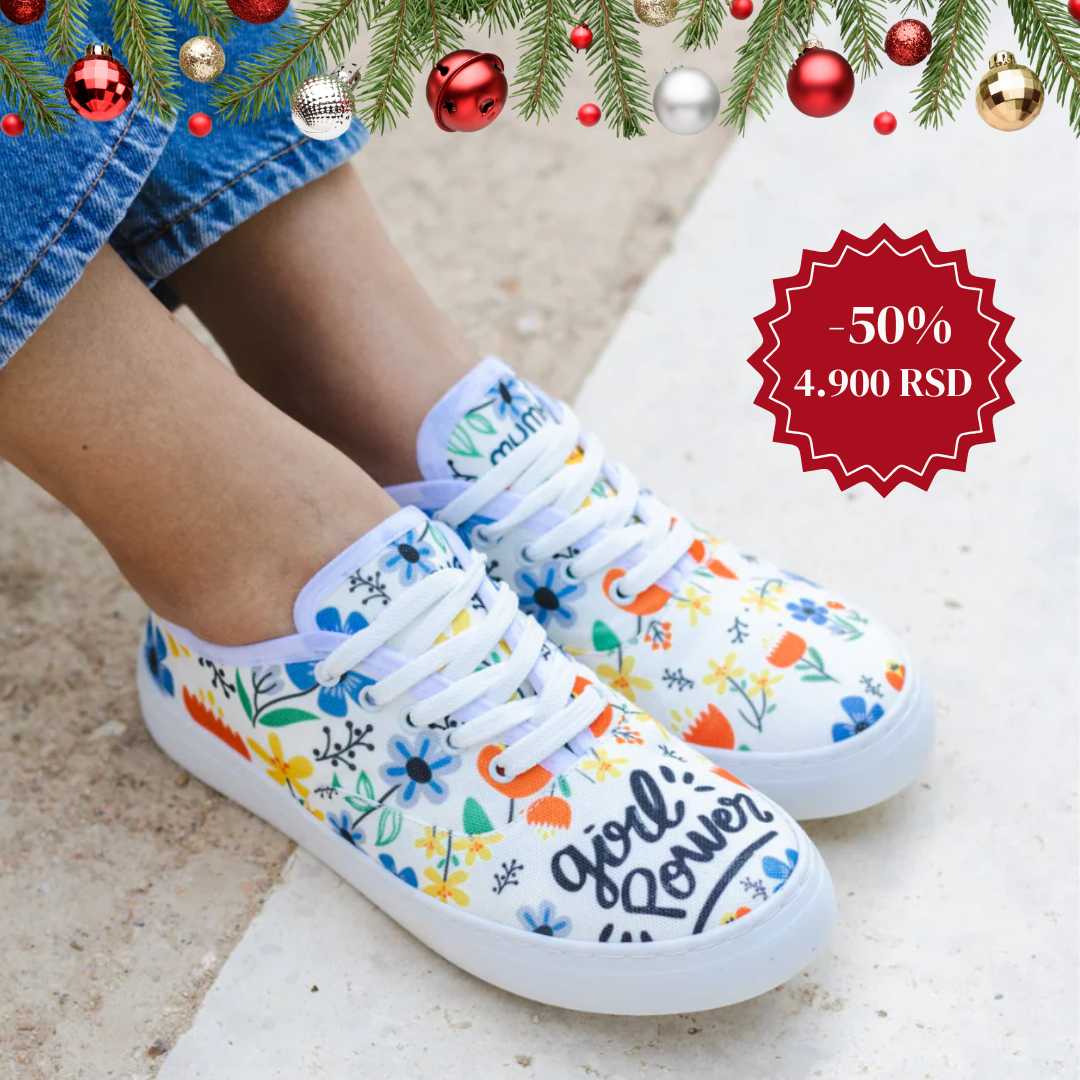 Girl Power - platnene ženske patike (-50%)