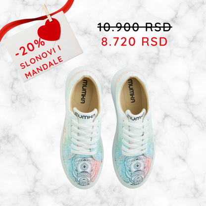 Slonovi i mandale - ženske patike sa platformom (-20%)