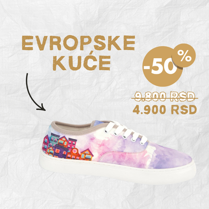 Evropske kuće - platnene ženske patike (-50%)