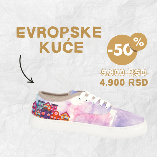 Evropske kuće - platnene ženske patike (-50%)
