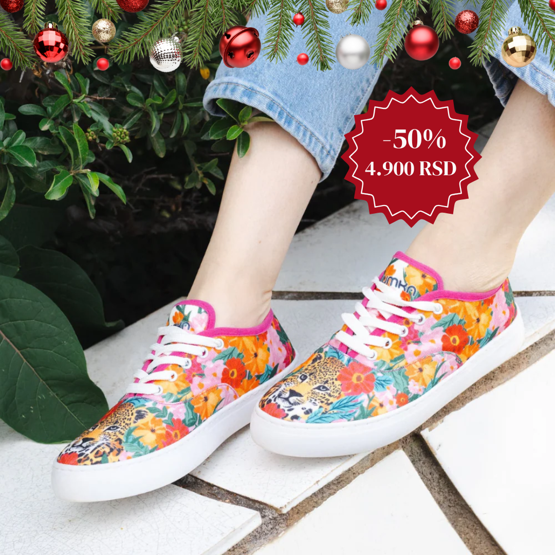 Džungla boja - platnene ženske patike (-50%)