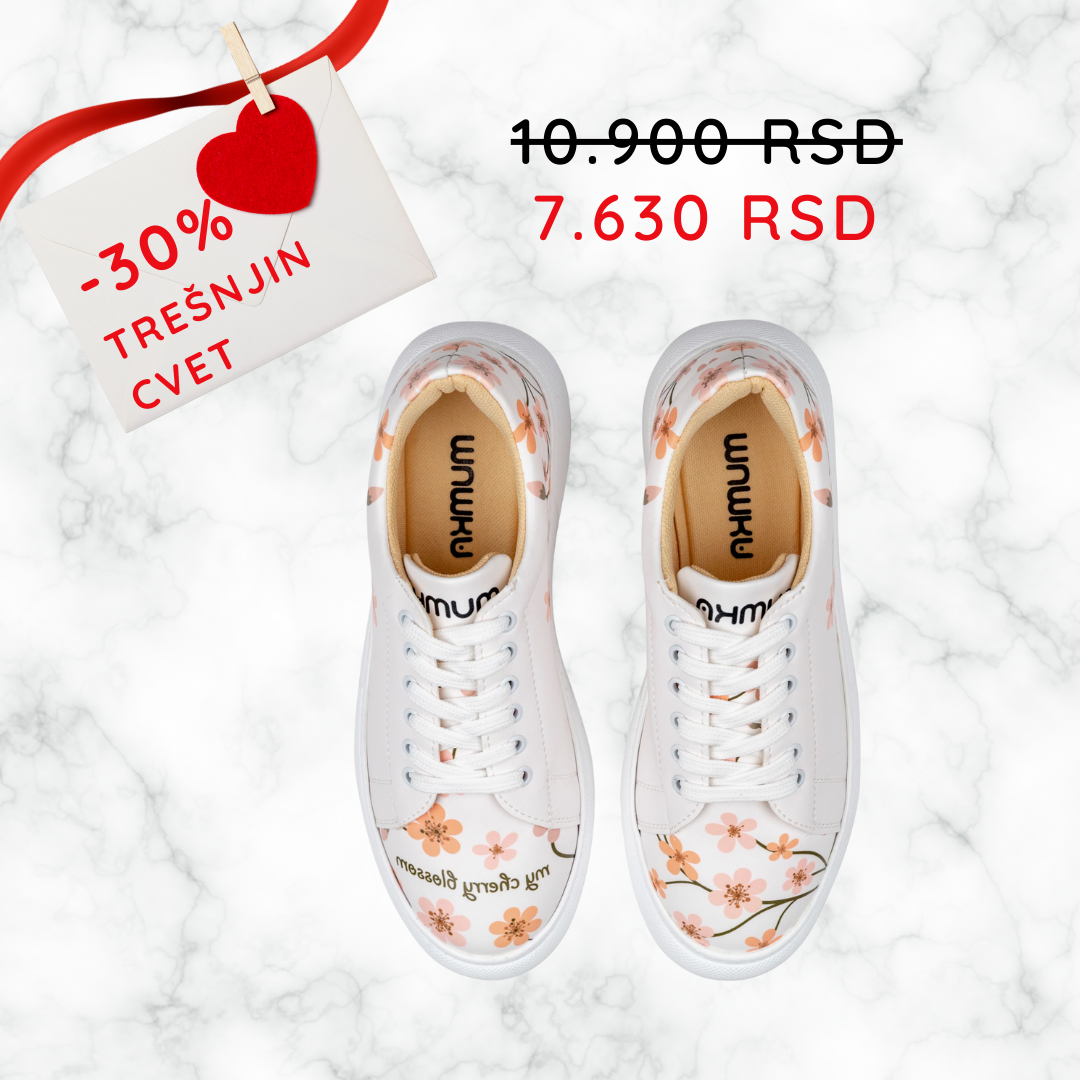 Trešnjin cvet - ženske patike sa platformom  (-30%)