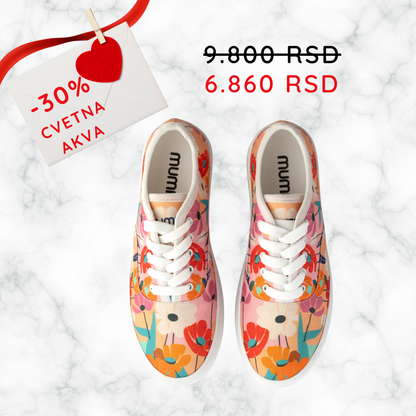 Cvetna Akva - platnene ženske patike (-30%)