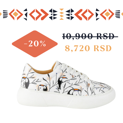 Tropska ptica - ženske patike sa platformom (-20%)