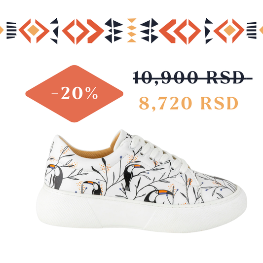 Tropska ptica - ženske patike sa platformom (-20%)