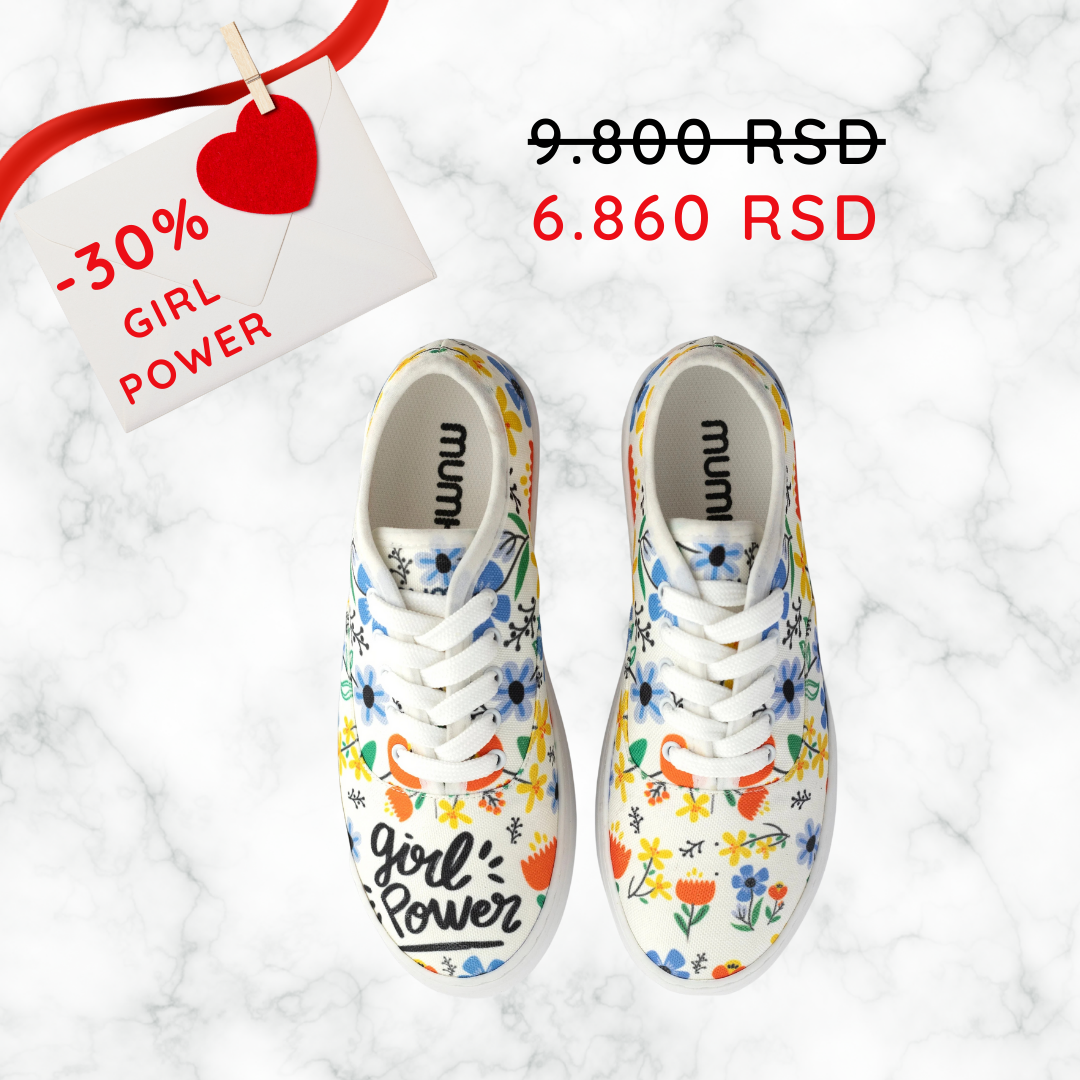 Girl Power - platnene ženske patike (-30%)