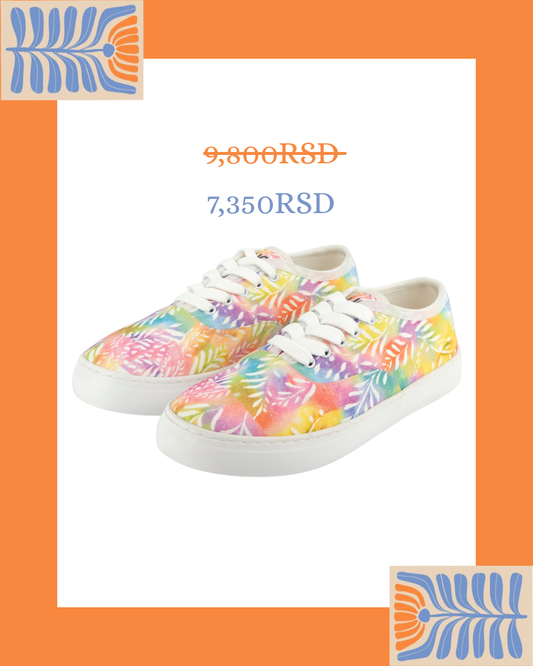 Tie Dye 80s - platnene ženske patike (-25%)