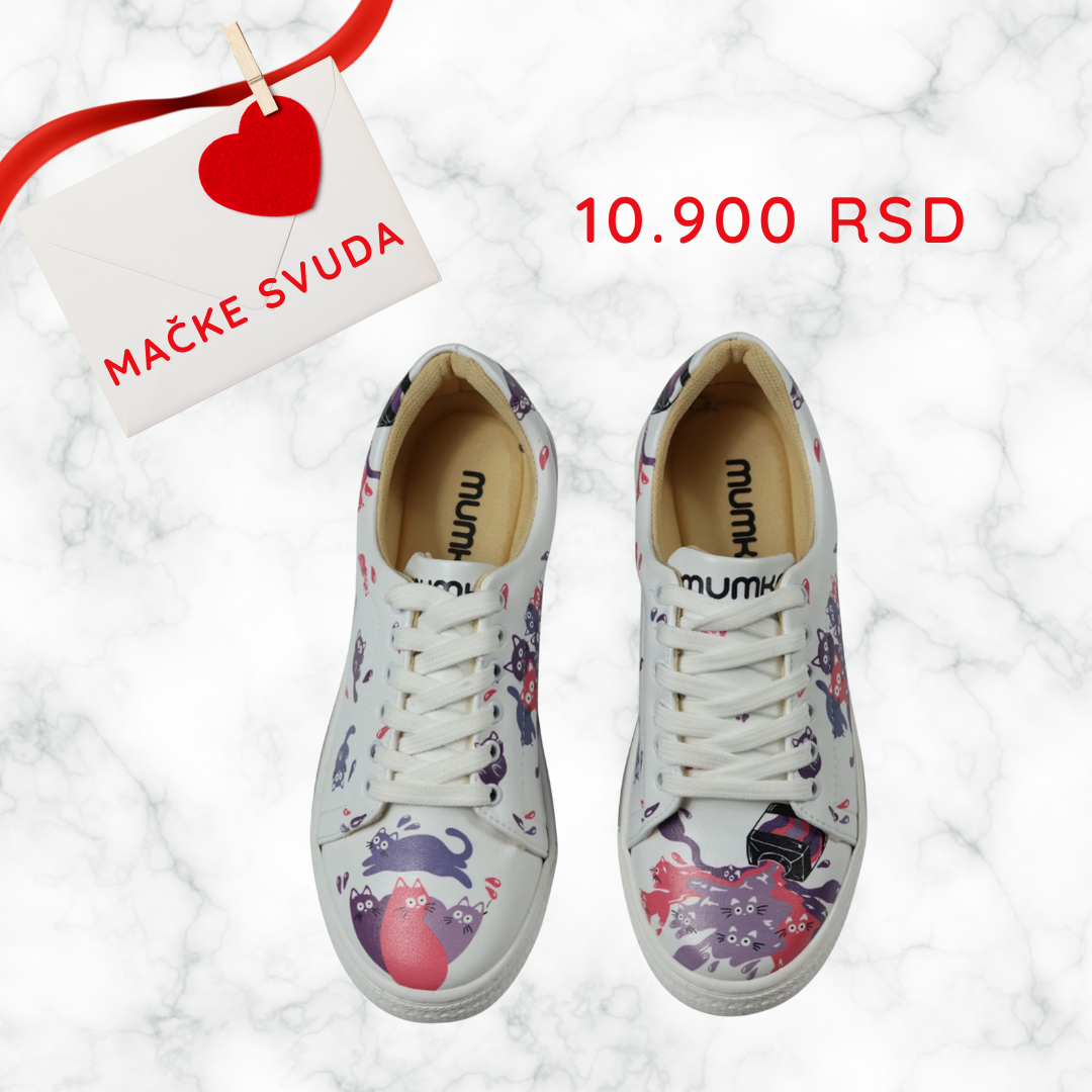 Mačke svuda - ženske patike