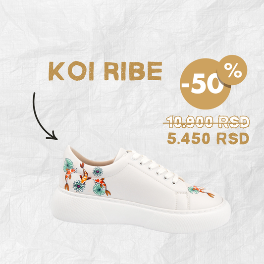 Koi ribe - ženske patike sa platformom (-50%)