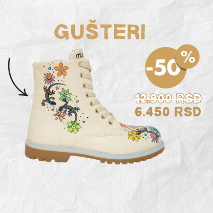 Gušteri - ženske čizme  (50%)
