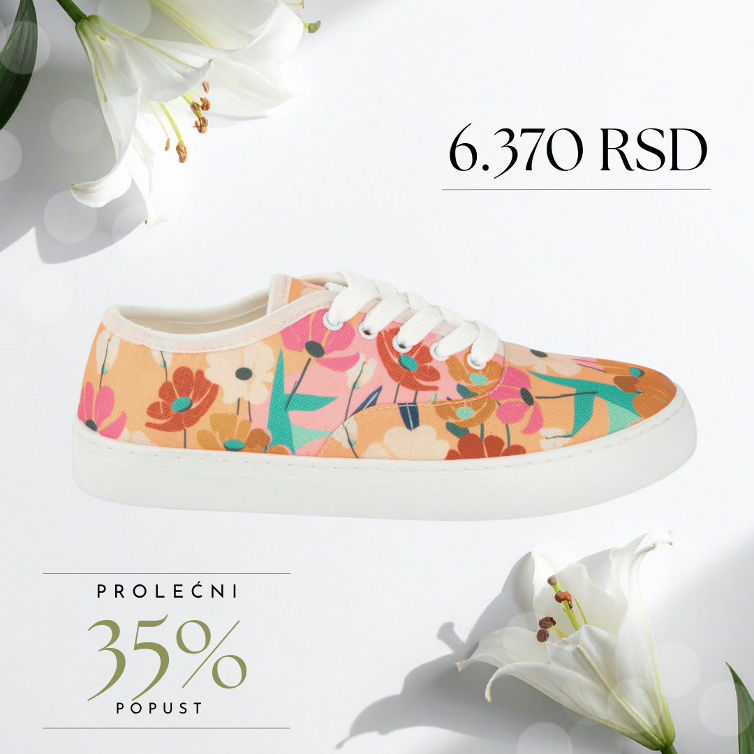 Cvetna Akva - platnene ženske patike (-35%)