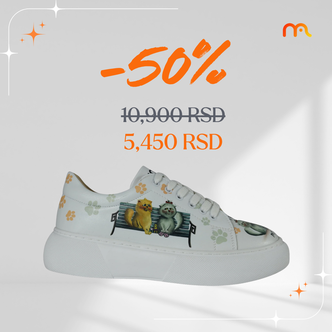 Pronašla sam svoju ljubav (mačke) - ženske patike sa platformom (-50%)