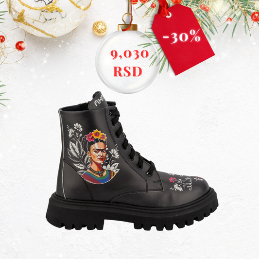 Frida Kalo - crne čizme  (-30%)
