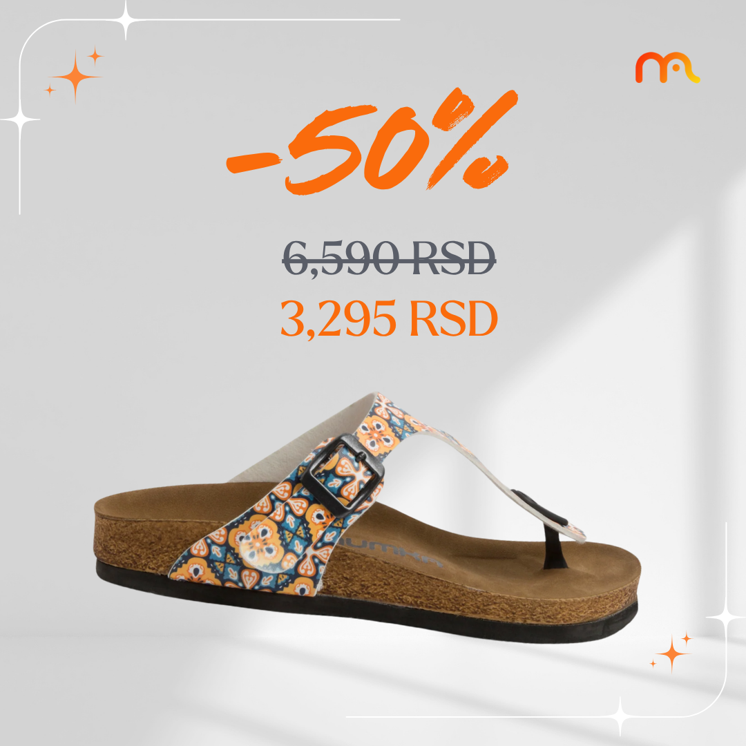 Portugalske pločice - ženske japanke (-50%)