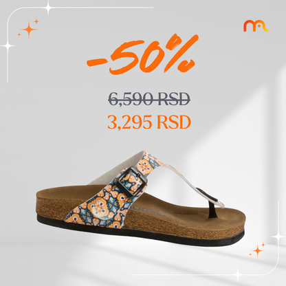 Portugalske pločice - ženske japanke (-50%)