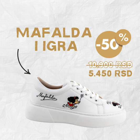 Mafalda i igra - ženske patike sa platformom (-50%)