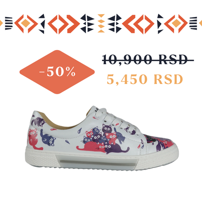 Mačke svuda - ženske patike (-50%)