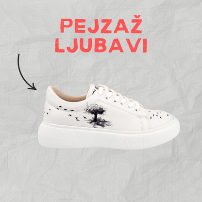 Pejzaž ljubavi - ženske patike sa platformom (-25%)