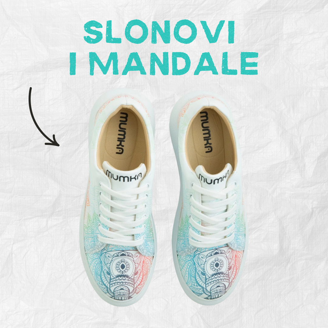 Slonovi i mandale - ženske patike sa platformom (-20%)