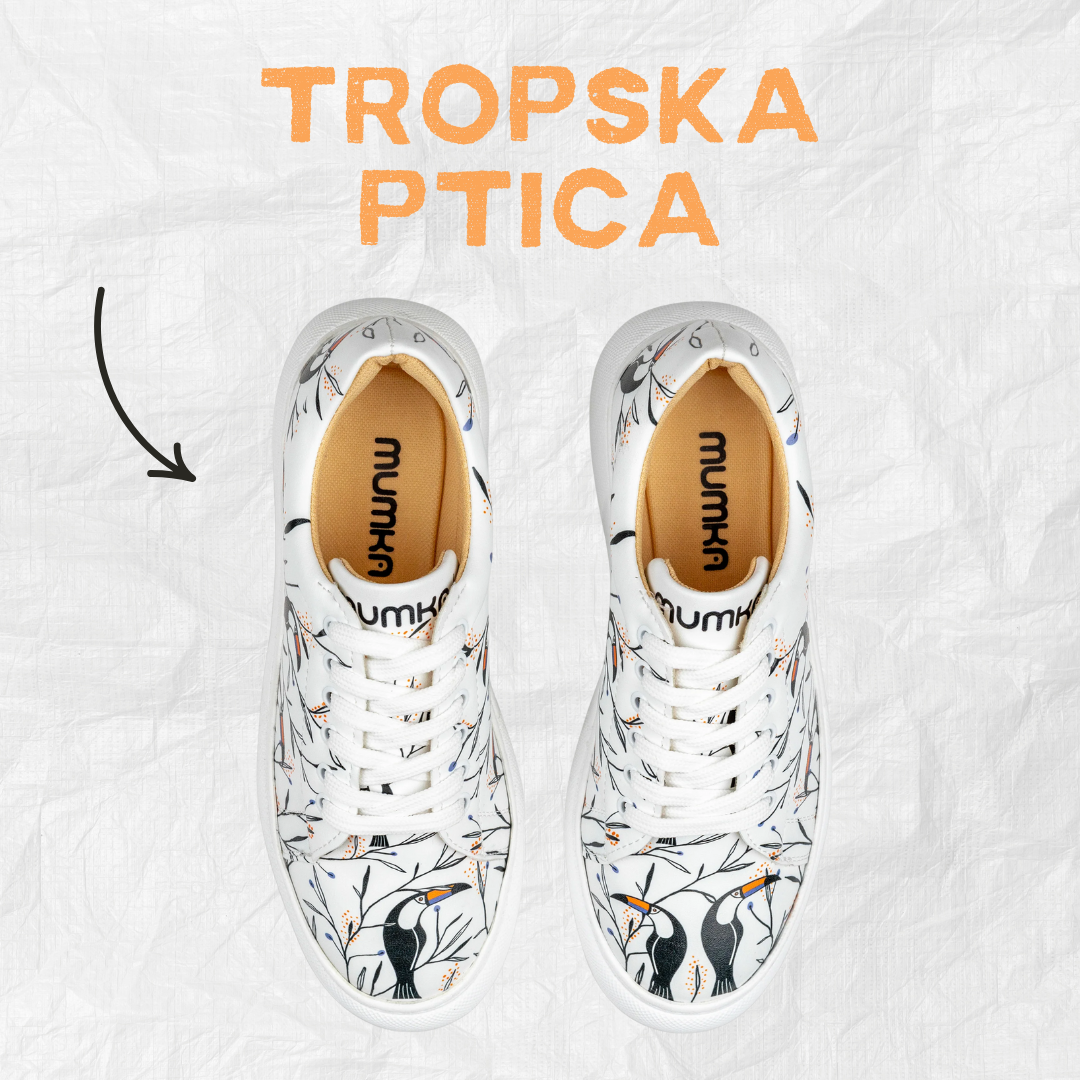 Tropska ptica - ženske patike sa platformom (-20%)